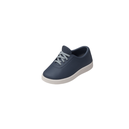 Blue shoe representing footwear